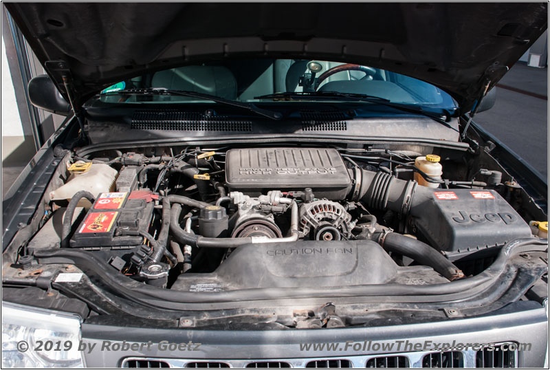 The engine compartment of my Grand Cherokee