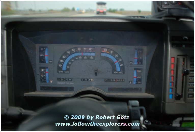 The Dashboard of my S10 Blazer in 2009 at 150000 miles