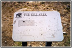 Sign, Buffalo Jump Site, Ulm Pushkin State Park, MT