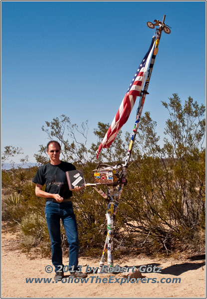 Explorer Robert Goetz on the Mohave Road