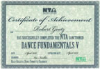 NTA Dance Fundamentals V Zertifikat