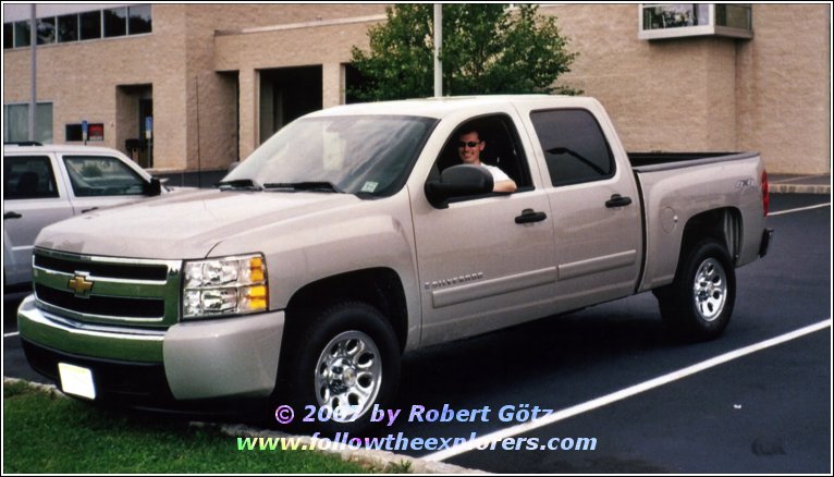 Robert with his rental 2007 Chevy Silverado