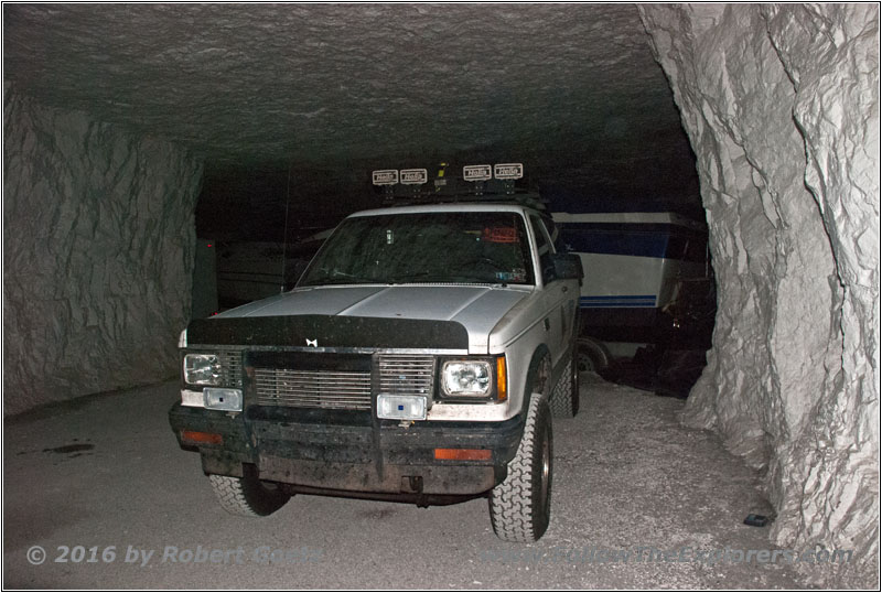 Mein S10 Blazer an seinem vorläufig letzten Ruheort in der Mine