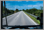 Driving to the truck scale Driving to the truck scale