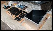 Unimog U1550 storage box and entrance stairs painted Unimog U1550 storage box and entrance stairs painted