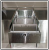 Shelter drawer above water tank Shelter drawer above water tank