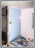 Shelter separation wall restroom Shelter separation wall restroom