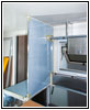 Shelter separation wall bathroom and bed area Shelter separation wall bathroom and bed area