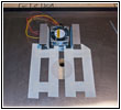 Shelter restroom floor with battery fan Shelter restroom floor with battery fan