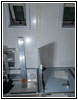 Shelter separation wall restroom and seating Shelter separation wall restroom and seating