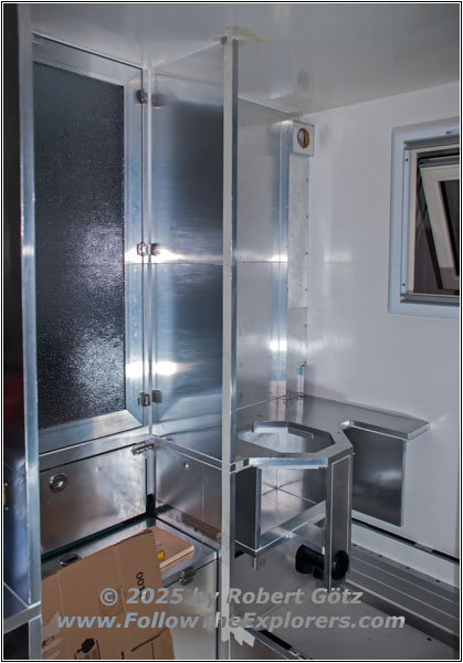 Shelter restroom door frame Shelter restroom door frame