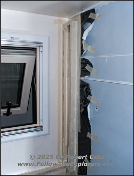 Shelter restroom air duct Shelter restroom air duct