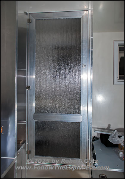 Shelter restroom door Shelter restroom door