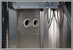 Shelter restroom cable duct