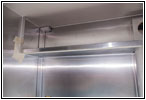 Shelter restroom shelf