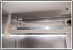Shelter restroom shelf