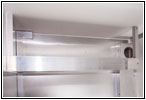 Shelter restroom shelf