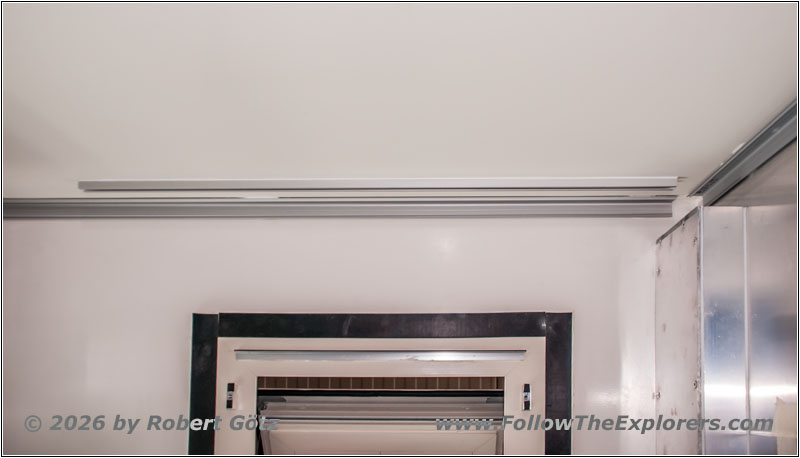 Shelter restroom curtain rail Shelter restroom curtain rail