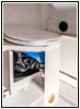 Koffer Toilette foliert