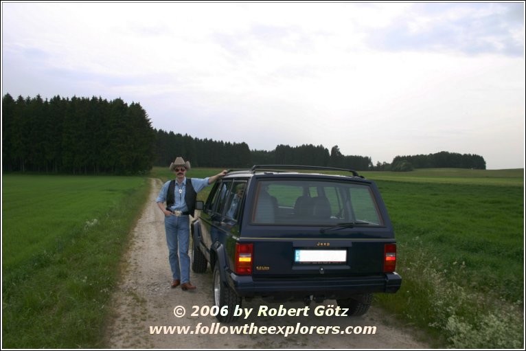 Robert Götz and his Jeep Cherokee