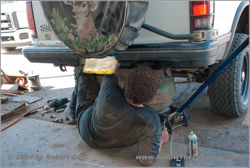 Kade Removing Gas Tank