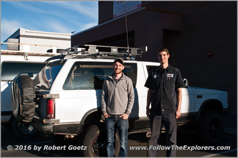 Jeremy (Manager) und Tyler von St. George Transmission in St. George, UT