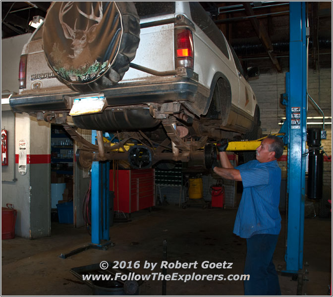 Bill from Clovis Garage fixing my brakes Bill from Clovis Garage fixing my brakes