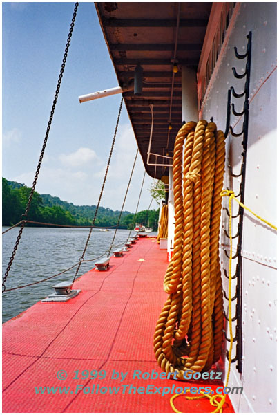 Sternwheeler W.P. Snyder Deck