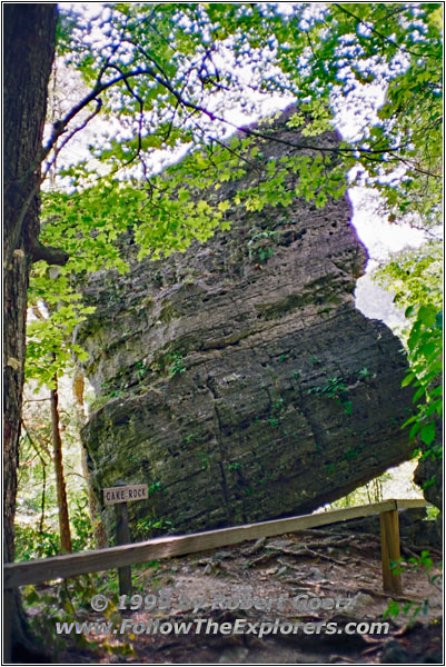 Clifty Falls State Park, Cake_Rock Clifty Falls State Park, Cake_Rock