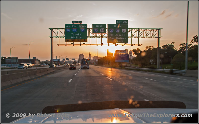 Sunset I–70, Kansas City, MO Sunset I–70, Kansas City, MO