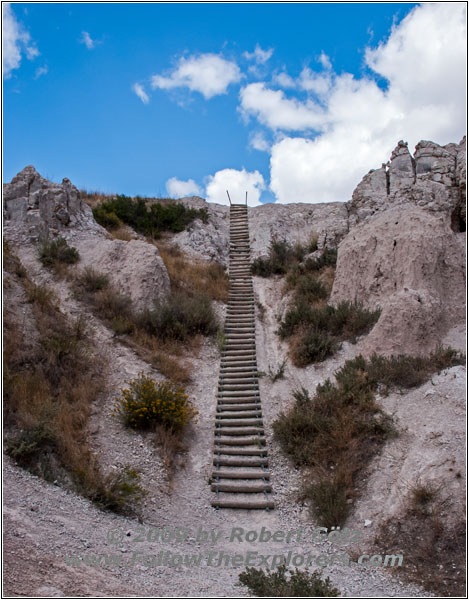 Notch Trail, Badlands National Park, South Dakota Notch Trail, Badlands National Park, South Dakota