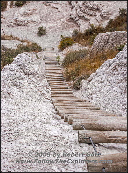 Notch Trail, Badlands National Park, South Dakota Notch Trail, Badlands National Park, South Dakota
