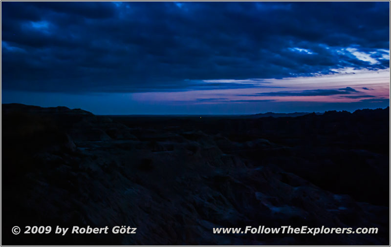 Sonnenuntergang, Conata Basin Overlook, Badlands National Park, South Dakota Sonnenuntergang, Conata Basin Overlook, Badlands National Park, South Dakota