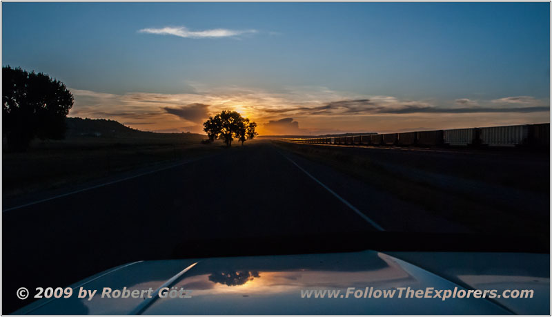 Sunset, Highway 51, WY Sunset, Highway 51, WY