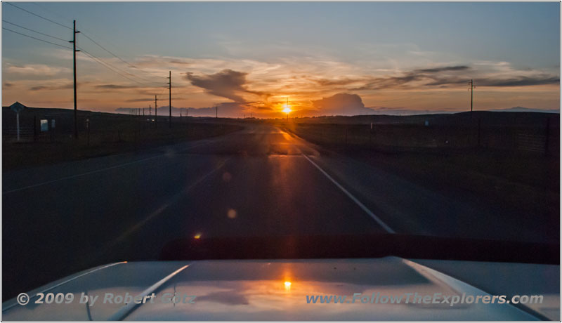 Sunset, Highway 51, WY Sunset, Highway 51, WY