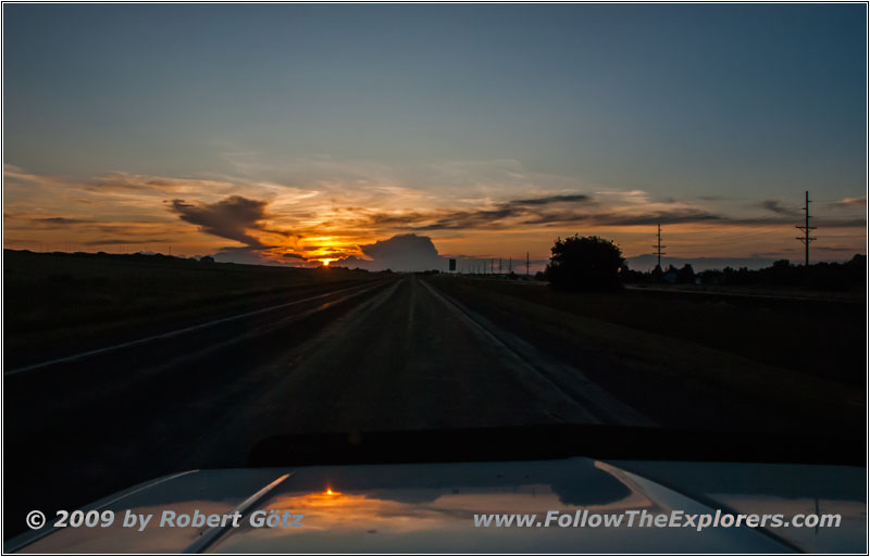 Sunset, Highway 51, WY Sunset, Highway 51, WY