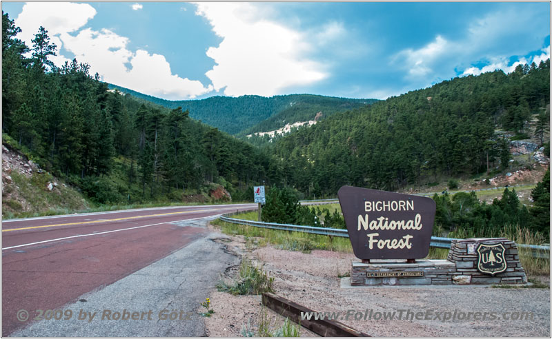 Highway 14, Big Horn National Forest, Wyoming Highway 14, Big Horn National Forest, Wyoming