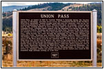 Highway 26/287, Gedenktafel Union Pass, WY