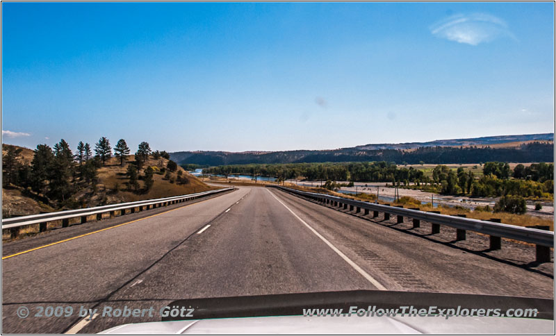 Interstate 90, Yellowstone River, Montana Interstate 90, Yellowstone River, Montana