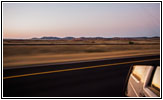 Sonnenuntergang Interstate 90, Wyoming