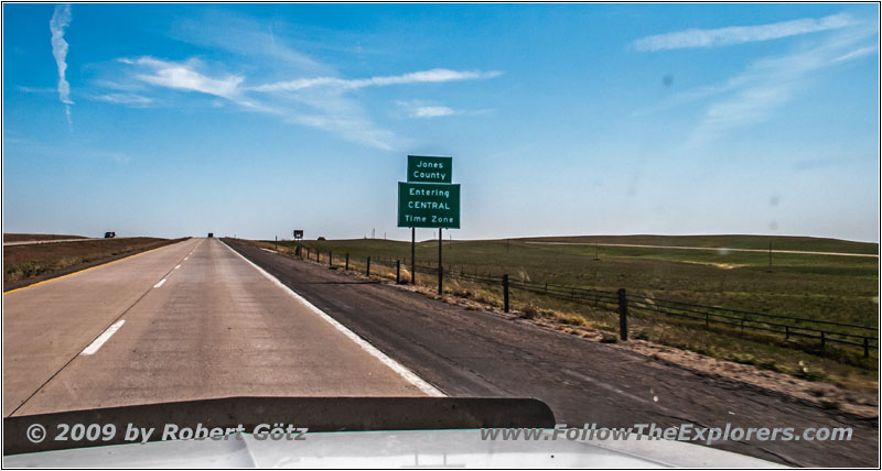Interstate 90, Central Time Zone, South Dakota Interstate 90, Central Time Zone, South Dakota