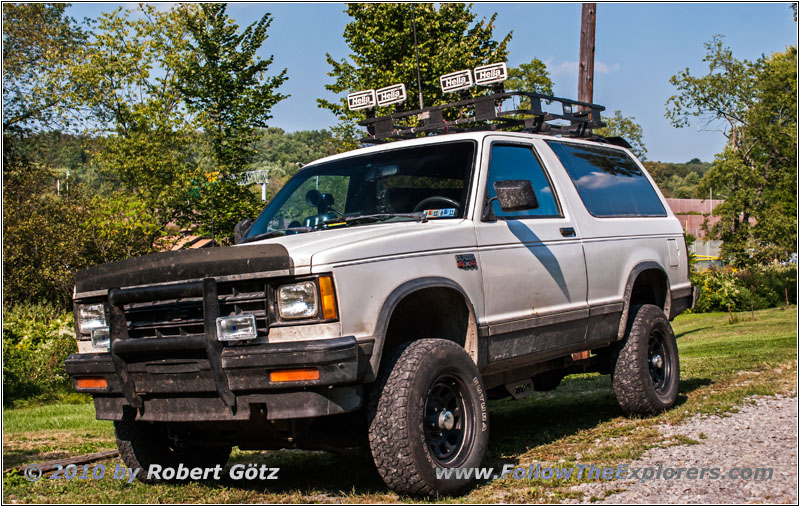 88 S10 Blazer links vorne, Pennsylvania