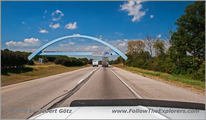 Interstate 70, Staatsgrenze Ohio & Indiana Interstate 70, Staatsgrenze Ohio & Indiana