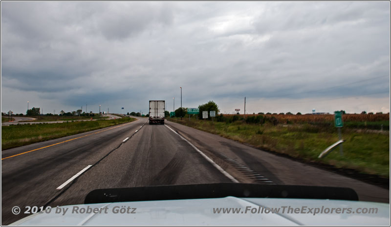 Interstate 74, Staatsgrenze Indiana & Illinois Interstate 74, Staatsgrenze Indiana & Illinois