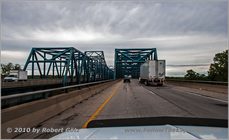 Interstate 474, Illinois River, Peoria, Illinois Interstate 474, Illinois River, Peoria, Illinois