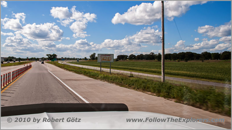 Interstate 29, Sioux City, Staatsgrenze Iowa & South Dakota Interstate 29, Sioux City, Staatsgrenze Iowa & South Dakota