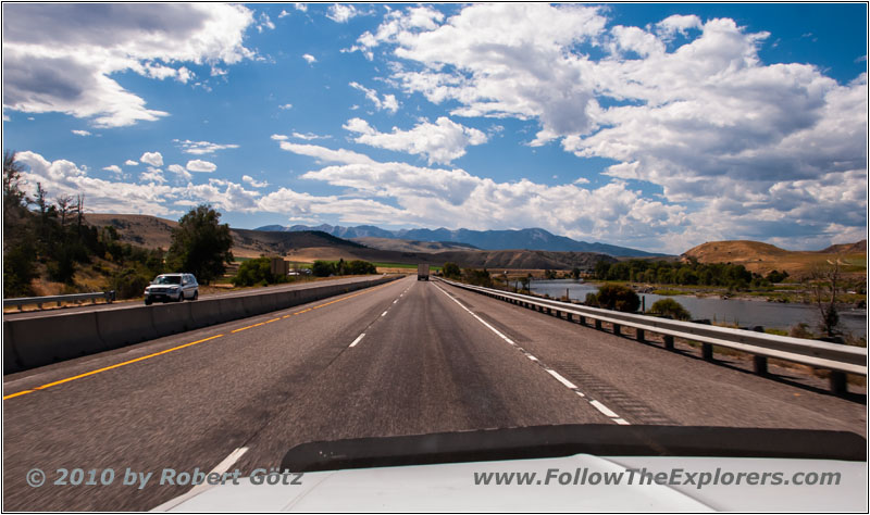 Interstate 90, Yellowstone River, Montana Interstate 90, Yellowstone River, Montana