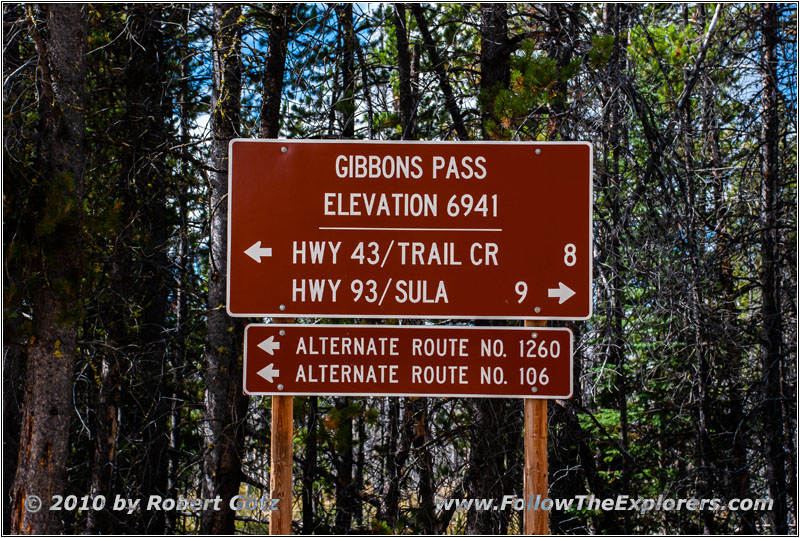 FR106/Bitterroot-Big Hole Rd, Gibbons Pass, Montana