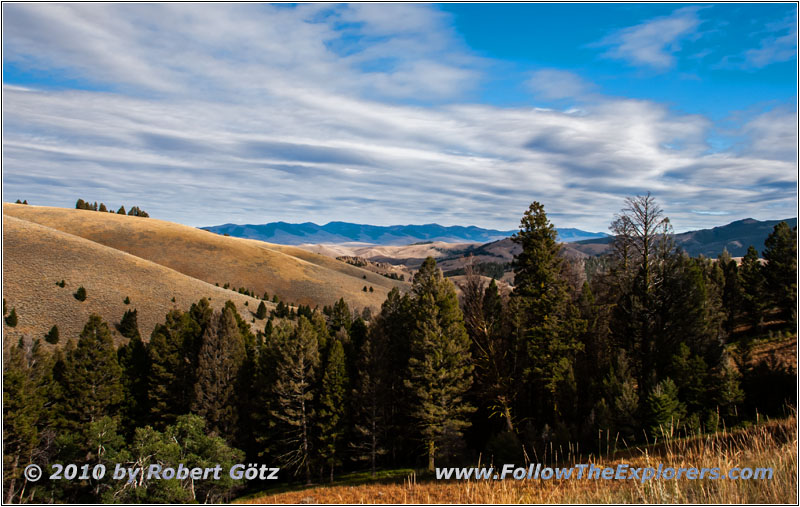 Lemhi Pass, Staatsgrenze Montana & Idaho