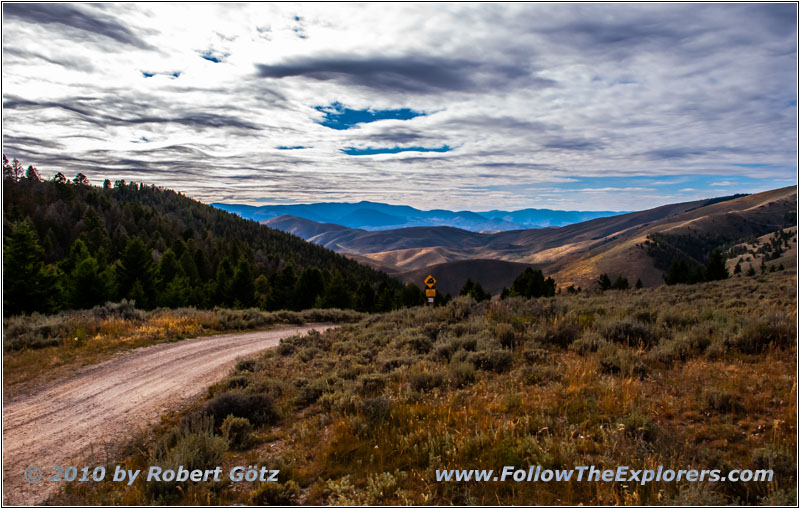 Lemhi Pass, Staatsgrenze Montana & Idaho
